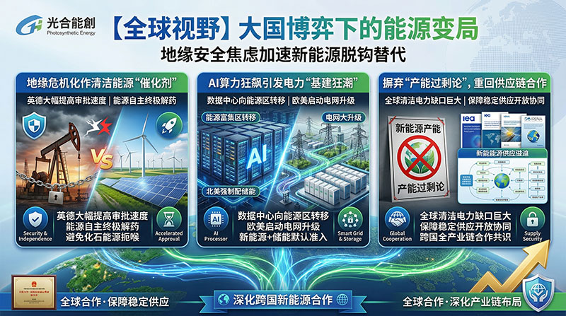 【全球视野】大国博弈下的能源变局：地缘安全焦虑加速新能源脱钩替代